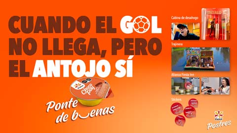 Ponte de buenas, la campaña con la que Yoplait Postres acompañó a los aficionados al futbol 1 activaciones Yoplait Postres