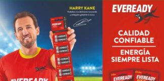 Harry Kane embajador de Eveready