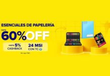descuentos en papelería Mercado Libre