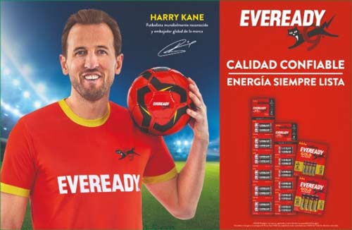 Eveready anuncia a Harry Kane como su nuevo embajador global 1 rendimiento pilas Eveready