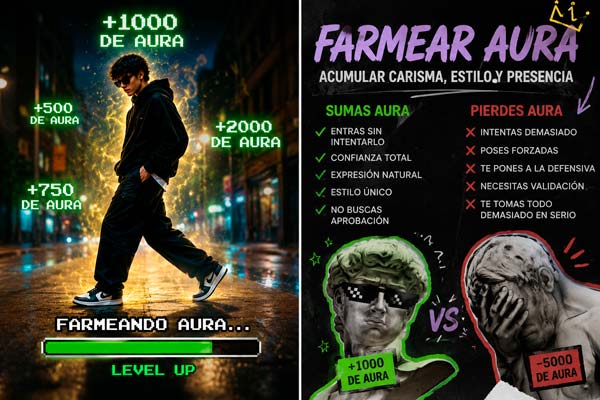 Farmear aura: cuando la generación digital convierte el carisma en moneda social 1 aura points
