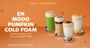 bebidas Peanuts en Starbucks
